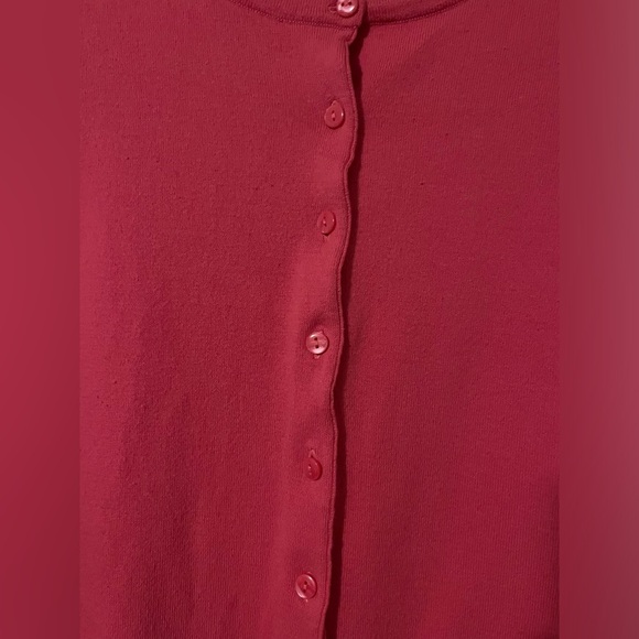 Women’s Talbots Pink Button‎ Up Cardigan Size Petite XL 3/4 sleeve - Picture 3 of 5